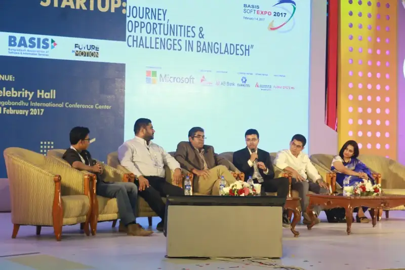 BASIS SoftExpo — startup panel, Dhaka