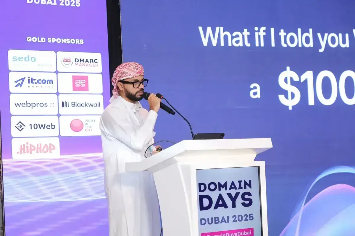 Domain Days Dubai 2025 — the keynote stage